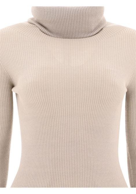 Peral grey Ribbed Tube virgin wool jumper Rick Owens - women RICK OWENS | RP02D3614RIBM08